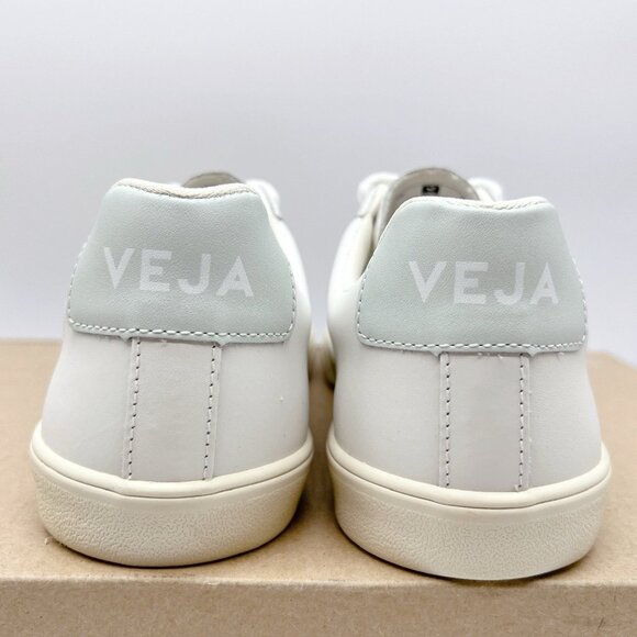 Veja Esplar Logo Womens Lace Up Sneaker White Menthol Blue Leather EU 38 US 7 - Picture 7 of 10